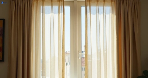 Dull dusty drapes in fitzroy-vic before professional cleaning
